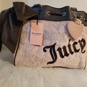 Juicy Couture Brown  and Pink Vintage Day Dreamer  Bag